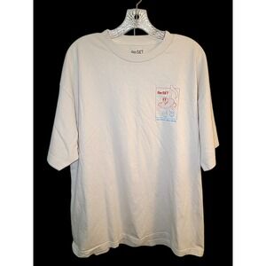 Re:SET 2023 Concert T-Shirt Men's XL Cream Less Noise More Music Graphic